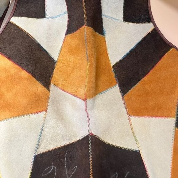 Handmade Vintage Geometric Vest With Toggles & Chain Closure - Picture 5 of 8